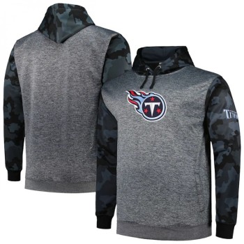 Men's Tennessee Titans Heather Charcoal Big & Tall Camo Pullover Hoodie Men's Tennessee Titans Heather Charcoal Big & Tall Camo Pullover Hoodie