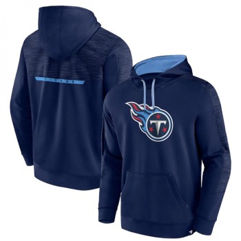 Men's Tennessee Titans Navy Defender Evo Pullover Hoodie Men's Tennessee Titans Navy Defender Evo Pullover Hoodie