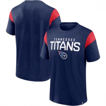 Men's Tennessee Titans Navy Home Stretch Team T-Shirt Men's Tennessee Titans Navy Home Stretch Team T-Shirt
