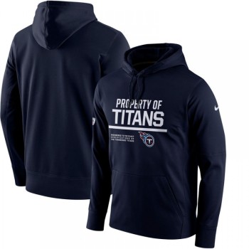 Men's Tennessee Titans Navy Circuit Property Of Performance Pullover Hoodie Men's Tennessee Titans Navy Circuit Property Of Performance Pullover Hoodie