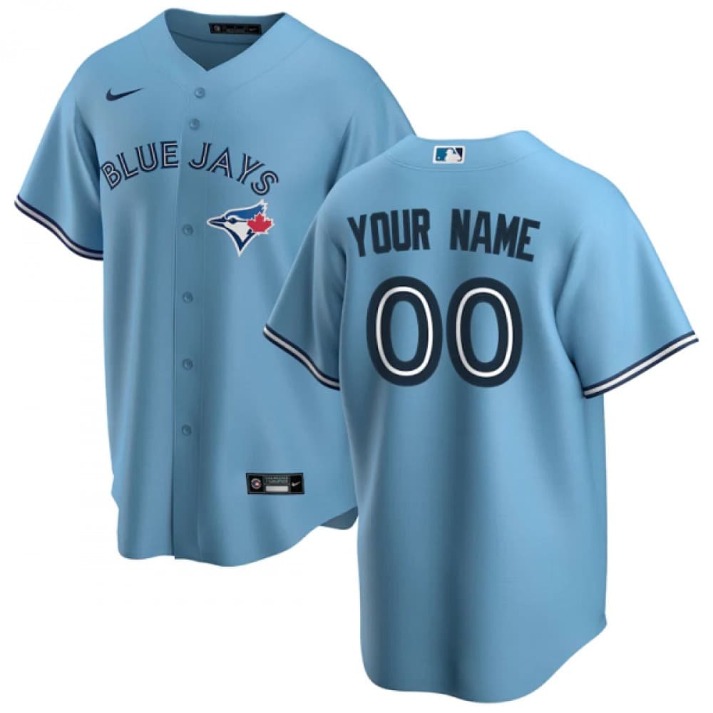 Youth Toronto Blue Jays Blue Stitched Baseball Custom Jersey