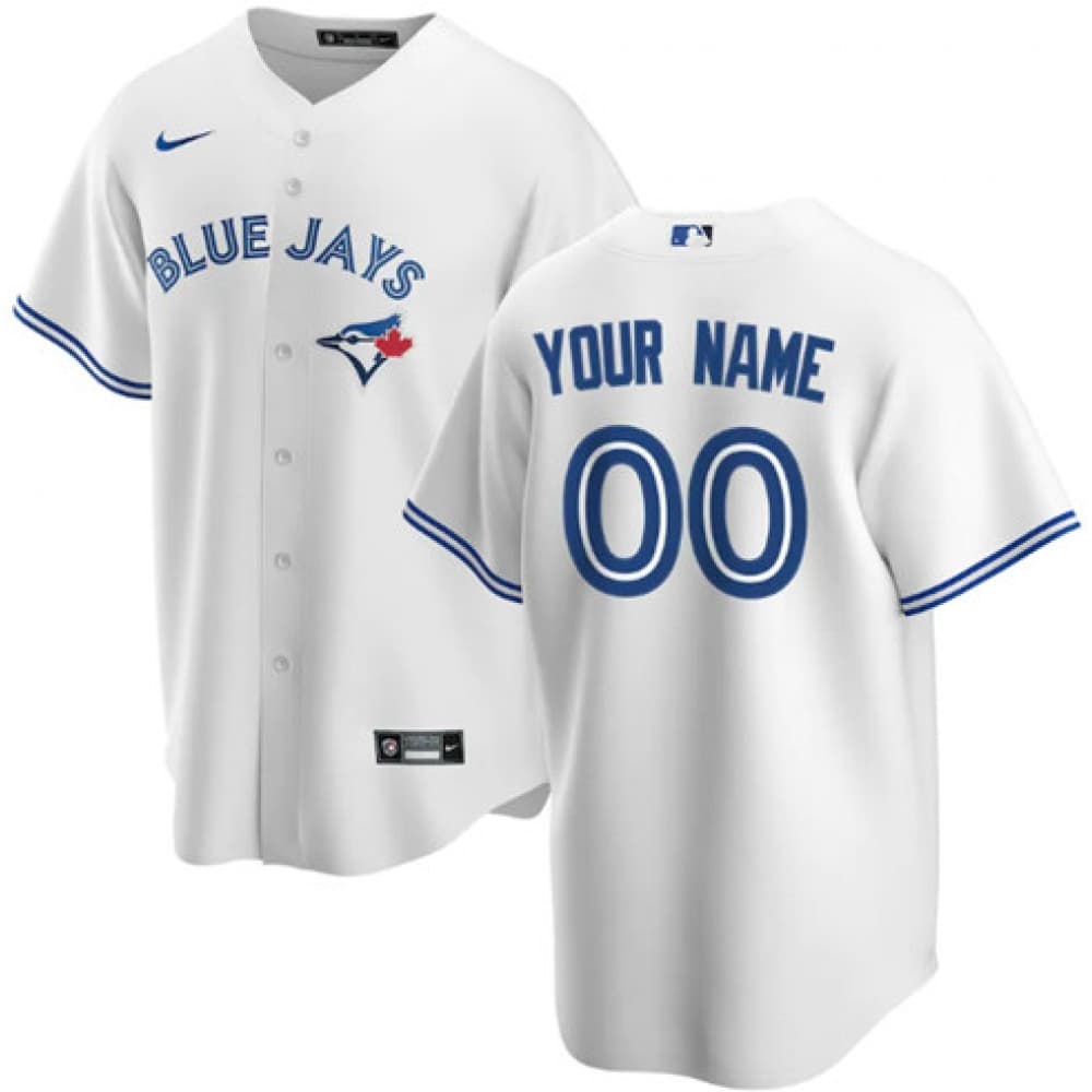 Youth Toronto Blue Jays White Stitched Baseball Custom Jersey