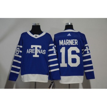 Men's Toronto Maple Leafs #16 Mitchell Marner Blue 1918 Arenas Throwback Stitched NHL Jersey Men's Toronto Maple Leafs #16 Mitchell Marner Blue 1918 Arenas Throwback Stitched NHL Jersey
