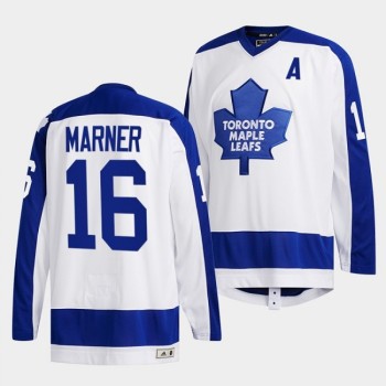 Men's Toronto Maple Leafs #16 Mitchell Marner White Classics Primary Logo Stitched Jersey Men's Toronto Maple Leafs #16 Mitchell Marner White Classics Primary Logo Stitched Jersey