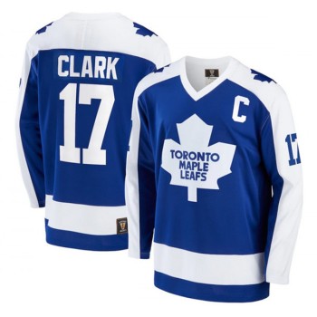 Men's Toronto Maple Leafs #17 Wendel Clark Blue Stitched Jersey Men's Toronto Maple Leafs #17 Wendel Clark Blue Stitched Jersey