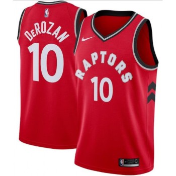 Men's Toronto Raptors #10 DeMar DeRozan Red Icon Edition Swingman Stitched Jersey Men's Toronto Raptors #10 DeMar DeRozan Red Icon Edition Swingman Stitched Jersey