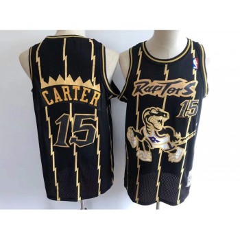 Men's Toronto Raptors #15 Vince Carter Black Throwback Stitched Jersey Men's Toronto Raptors #15 Vince Carter Black Throwback Stitched Jersey