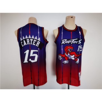 Men's Toronto Raptors #15 Vince Carter Purple/Red Throwback Stitched Jersey Men's Toronto Raptors #15 Vince Carter Purple/Red Throwback Stitched Jersey
