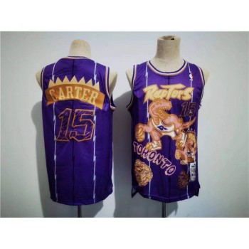 Men's Toronto Raptors #15 Vince Carter Purple Throwback Stitched Jersey Men's Toronto Raptors #15 Vince Carter Purple Throwback Stitched Jersey