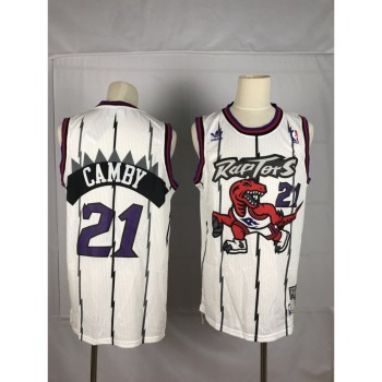 Men's Toronto Raptors #21 Marcus Camby White Swingman Stitched NBA Jersey Men's Toronto Raptors #21 Marcus Camby White Swingman Stitched NBA Jersey