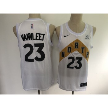 Men's Toronto Raptors #23 Fred Vanvleet White 2019 Earned Edition Swingman Stitched NBA Jersey Men's Toronto Raptors #23 Fred Vanvleet White 2019 Earned Edition Swingman Stitched NBA Jersey