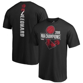 Men's Toronto Raptors #2 Kawhi Leonard Black 2019 NBA Finals Champions Name & Number T-Shirt Men's Toronto Raptors #2 Kawhi Leonard Black 2019 NBA Finals Champions Name & Number T-Shirt