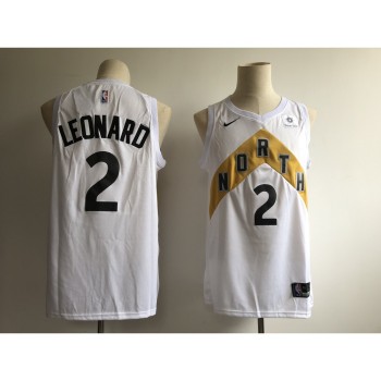 Men's Toronto Raptors #2 Kawhi Leonard White 2018/19 City Edition Swingman Stitched NBA Jersey Men's Toronto Raptors #2 Kawhi Leonard White 2018/19 City Edition Swingman Stitched NBA Jersey