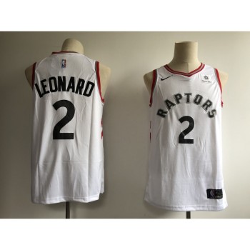 Men's Toronto Raptors #2 Kawhi Leonard White Association Edition Swingman Stitched NBA Jersey Men's Toronto Raptors #2 Kawhi Leonard White Association Edition Swingman Stitched NBA Jersey