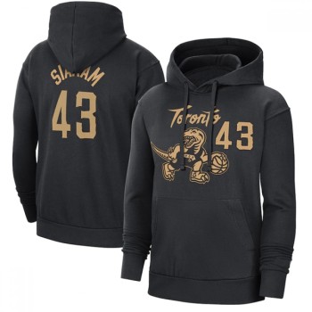 Men's Toronto Raptors #43 Pascal Siakam Black Pullover Hoodie Men's Toronto Raptors #43 Pascal Siakam Black Pullover Hoodie