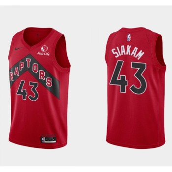 Men's Toronto Raptors #43 Pascal Siakam Red 2020/21 Icon Swingman Stitched NBA Jersey Men's Toronto Raptors #43 Pascal Siakam Red 2020/21 Icon Swingman Stitched NBA Jersey