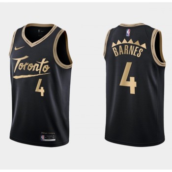 Men's Toronto Raptors #4 Scottie Barnes Black City Edition Swingman Stitched Basketball Jersey Men's Toronto Raptors #4 Scottie Barnes Black City Edition Swingman Stitched Basketball Jersey