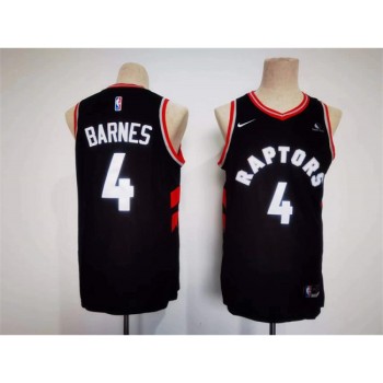 Men's Toronto Raptors #4 Scottie Barnes Black Stitched Basketball Jersey Men's Toronto Raptors #4 Scottie Barnes Black Stitched Basketball Jersey