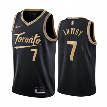 Men's Toronto Raptors #7 Kyle Lowry Black City Edition Stitched Jersey Men's Toronto Raptors #7 Kyle Lowry Black City Edition Stitched Jersey