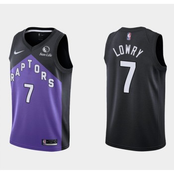 Men's Toronto Raptors #7 Kyle Lowry Purple/Black Earned Edition Stitched Basketball Jersey Men's Toronto Raptors #7 Kyle Lowry Purple/Black Earned Edition Stitched Basketball Jersey