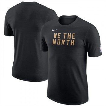 Men's Toronto Raptors Black 2022/23 City Edition Essential Warmup T-Shirt Men's Toronto Raptors Black 2022/23 City Edition Essential Warmup T-Shirt