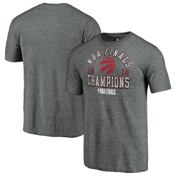 Men's Toronto Raptors Grey 2019 NBA Finals Champions Tri-Blend T-Shirt Men's Toronto Raptors Grey 2019 NBA Finals Champions Tri-Blend T-Shirt