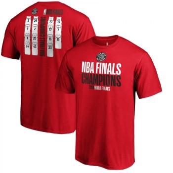 Men's Toronto Raptors Red 2019 NBA Finals Champions Team Ambition Roster T-Shirt Men's Toronto Raptors Red 2019 NBA Finals Champions Team Ambition Roster T-Shirt