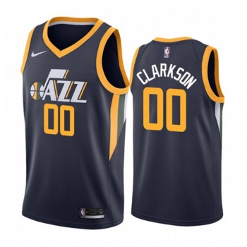 Men's Utah Jazz #00 Jordan Clarkson Navy Icon Edition Swingman Stitched Jersey Men's Utah Jazz #00 Jordan Clarkson Navy Icon Edition Swingman Stitched Jersey