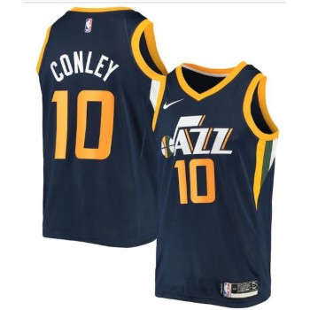 Men's Utah Jazz #10 Mike Conley Navy Icon Edition Swingman Stitched Jersey Men's Utah Jazz #10 Mike Conley Navy Icon Edition Swingman Stitched Jersey
