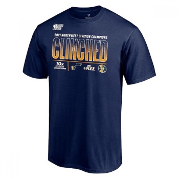 Men's Utah Jazz 2021 Navy Playoff Bound Dunk T-Shirt Men's Utah Jazz 2021 Navy Playoff Bound Dunk T-Shirt