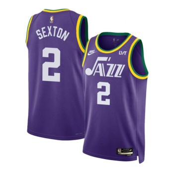 Men's Utah Jazz #2 Collin Sexton Purple 2023 Classic Edition Stitched Basketball Jersey Men's Utah Jazz #2 Collin Sexton Purple 2023 Classic Edition Stitched Basketball Jersey