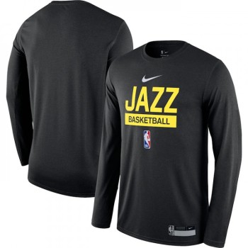 Men's Utah Jazz Black 2022/23 Legend On-Court Practice Performance Long Sleeve T-Shirt Men's Utah Jazz Black 2022/23 Legend On-Court Practice Performance Long Sleeve T-Shirt