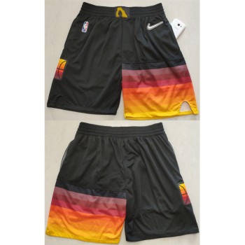 Men's Utah Jazz Black 75th Anniversary Shorts (Run Small) Men's Utah Jazz Black 75th Anniversary Shorts (Run Small)