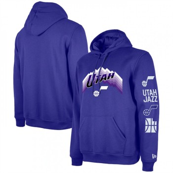 Men's Utah Jazz Purple 2023/24 City Edition Pullover Hoodie Men's Utah Jazz Purple 2023/24 City Edition Pullover Hoodie