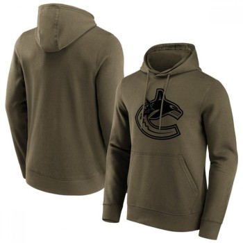 Men's Vancouver Canucks Khaki Iconic Preferred Logo Graphic Hoodie Men's Vancouver Canucks Khaki Iconic Preferred Logo Graphic Hoodie