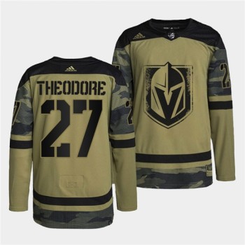 Men's Vegas Golden Knights #27 Shea Theodore 2022 Camo Military Appreciation Night Stitched Jersey Men's Vegas Golden Knights #27 Shea Theodore 2022 Camo Military Appreciation Night Stitched Jersey
