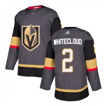 Men's Vegas Golden Knights #2 Zach Whitecloud Gray Stitched Jersey Men's Vegas Golden Knights #2 Zach Whitecloud Gray Stitched Jersey