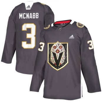 Men's Vegas Golden Knights #3 Brayden McNabb Grey Latino Heritage Night Stitched NHL Jersey Men's Vegas Golden Knights #3 Brayden McNabb Grey Latino Heritage Night Stitched NHL Jersey