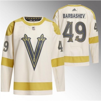 Men's Vegas Golden Knights #49 Ivan Barbashev Cream 2024 Winter Classic Breakaway Stitched Jersey Men's Vegas Golden Knights #49 Ivan Barbashev Cream 2024 Winter Classic Breakaway Stitched Jersey