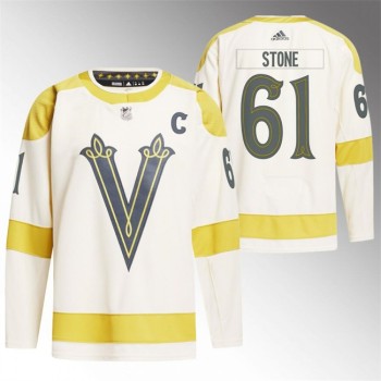 Men's Vegas Golden Knights #61 Mark Stone Cream 2024 Winter Classic Breakaway Stitched Jersey Men's Vegas Golden Knights #61 Mark Stone Cream 2024 Winter Classic Breakaway Stitched Jersey