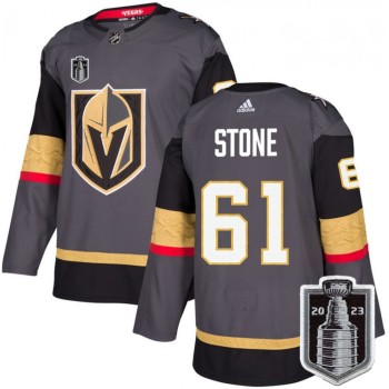 Men's Vegas Golden Knights #61 Mark Stone Grey 2023 Stanley Cup Final Stitched Jersey Men's Vegas Golden Knights #61 Mark Stone Grey 2023 Stanley Cup Final Stitched Jersey