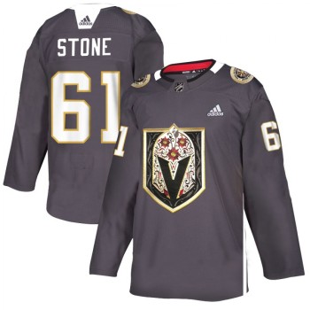 Men's Vegas Golden Knights #61 Mark Stone Grey Latino Heritage Night Stitched NHL Jersey Men's Vegas Golden Knights #61 Mark Stone Grey Latino Heritage Night Stitched NHL Jersey