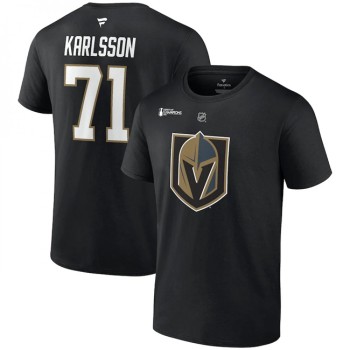 Men's Vegas Golden Knights #71 William Karlsson Black 2023 Stanley Cup Champions Name & Number T-Shirt Men's Vegas Golden Knights #71 William Karlsson Black 2023 Stanley Cup Champions Name & Number T-Shirt