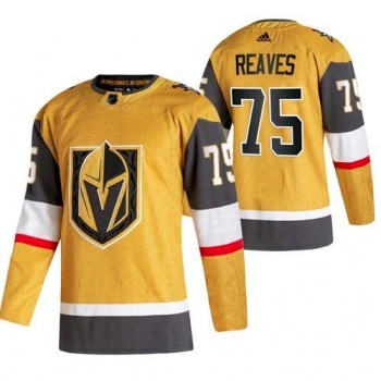Men's Vegas Golden Knights #75 Ryan Reaves Gold Stitched NHL Jersey Men's Vegas Golden Knights #75 Ryan Reaves Gold Stitched NHL Jersey