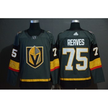 Men's Vegas Golden Knights #75 Ryan Reaves Grey Stitched NHL Jersey Men's Vegas Golden Knights #75 Ryan Reaves Grey Stitched NHL Jersey