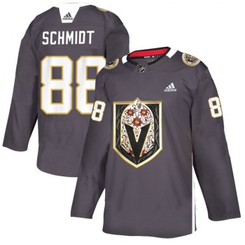 Men's Vegas Golden Knights #88 Nate Schmidt Grey Latino Heritage Night Stitched NHL Jersey Men's Vegas Golden Knights #88 Nate Schmidt Grey Latino Heritage Night Stitched NHL Jersey