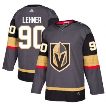 Men's Vegas Golden Knights #90 Robin Lehner Gray Stitched NHL Jersey Men's Vegas Golden Knights #90 Robin Lehner Gray Stitched NHL Jersey