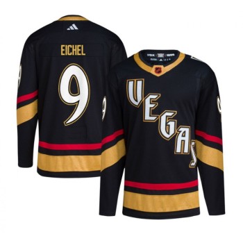 Men's Vegas Golden Knights #9 Jack Eichel Black 2022-23 Reverse Retro Stitched Jersey Men's Vegas Golden Knights #9 Jack Eichel Black 2022-23 Reverse Retro Stitched Jersey