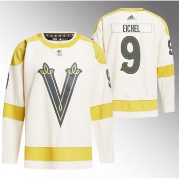 Men's Vegas Golden Knights #9 Jack Eichel Cream 2024 Winter Classic Breakaway Stitched Jersey Men's Vegas Golden Knights #9 Jack Eichel Cream 2024 Winter Classic Breakaway Stitched Jersey