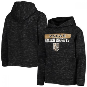 Men's Vegas Golden Knights Black Logo Scuba Pullover Hoodie Men's Vegas Golden Knights Black Logo Scuba Pullover Hoodie
